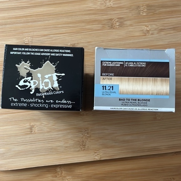 Brand New Set of 2 Blonde Hair Dye Hi-Lift Ultra Lightening Bleach Féria Splat - Picture 5 of 9